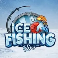 Ice Fishing Live game by Evolution – logo hosted on Pelican Casino