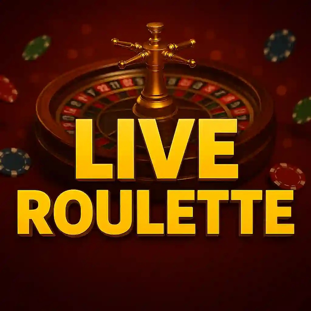 Live Roulette slot logo by Evolution at Pelican Casino