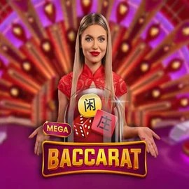 Mega Baccarat slot visual from Pragmatic Play available on katrin.com.pl